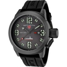 Swiss Legend Men's Quartz Watch With Grey Dial Analogue Display And Black Silicone Strap Sl-10543-Gm-014