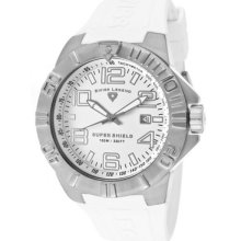 Swiss Legend Men's Super Shield White Dial White Silicone