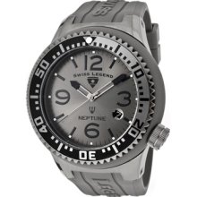 Swiss Legend Neptune 21818p-gm-018b Gents Steel Bracelet Rrp Â£270 Date Watch