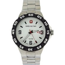 Swiss Military Racer Gents Date All Stainless Steel Sports Watch Sm06-5r1w