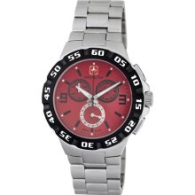 Swiss Military Racer Stainless Steel Chronograph Mens Watch 06-5