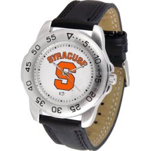 Syracuse Orange Logo- Mens Sport Leather Watch
