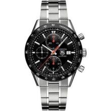 Tag Heuer Black Racing Dial Automatic Carrera Watch (CV2014.BA079 ...