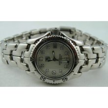 Tag Heuer Ladies Link Sel Mop Pearl Diamond Dial Steel Quartz Wt1418