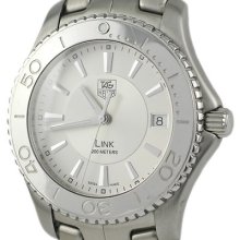 Tag Heuer Link Wj1111-0 Stainless Steel Silver Swiss Quartz Men's Watch