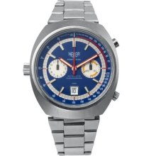 Tag Heuer Montreal Watch Silver Band - Blue Dial