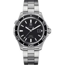 Tag Heuer Watches Men's Aquaracer Automatic Black Dial Stainless Steel