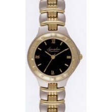 Taylor Ladies` Satin & Polished Two-tone Bracelet Watch