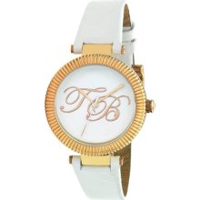 Ted Baker TE2028 Gold Tone Sui-Ted Quartz Bezel Silver Tone Dial Strap