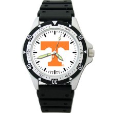 Tennessee Volunteers Ut Ncaa Men's Large Dial Sports Watch W/rubber Bracelet