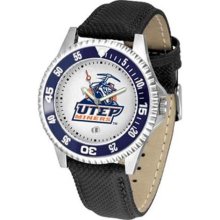 Texas El Paso Miners UTEP NCAA Mens Leather Wrist Watch ...