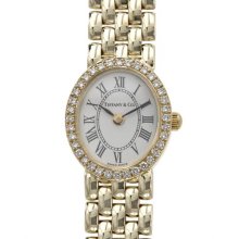 Tiffany & Co. Diamond & 14K Yellow Gold Ladies Watch 9/10 Condition