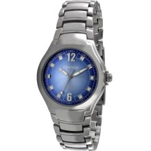 Timetech Men's Silvertone Blue Dial Watch (Timetech Men's Silver-tone Blue Dail Watch)