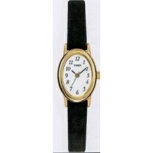 Timex Black Leather Strap Core Cavatina Watch