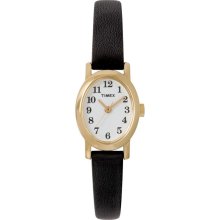 Timex Cavatina Gold-Tone Leather Watch