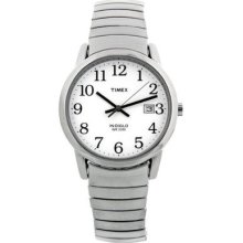 Timex Easy Reader White Dial Expansion Band Mens Watch T2h451 Wristwatch Fas