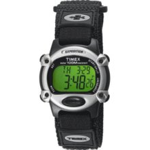 Timex Expedition Mens Chrono Alarm Timer Silver/Black