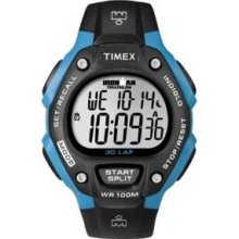 Timex Ironman 30-Lap Full Size Watch - Blue/Black T5K521
