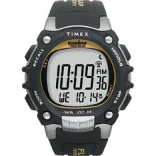 Timex Ironman Traditional 100-Lap w/Flix System - Black/Silver/Yellow Watch
