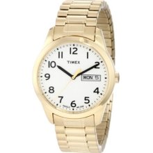 Timex Men's Elevated Classics T2N064 Gold Stainless-Steel Quartz Watch with White Dial