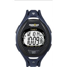 Timex Men's Ironman T5K337 Blue Resin Quartz Watch with Digital Dial