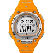 Timex Men's Ironman T5K585 Orange Resin Quartz Watch with Digital Dial