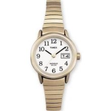 Timex Women's Indiglo Easy Reader Gold-tone Expansion Band Watch T28021