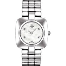 Tissot Women's Odaci-T T020.309.11.111.00 Silver Stainless-Steel Swiss Quartz Watch with Mother-Of-Pearl Dial