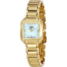 Tissot Women's T02528582 T-Wave Gold-tone Stainless Steel Watch