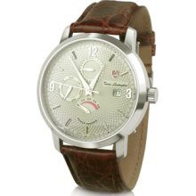 Tonino Lamborghini Designer Men's Watches, 1947 - Silver Dial Automatic Date Watch w/Power Reserve