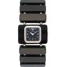 Top Quality Emporio Armani Donna Women Black-tone Watch Adjuable Band Ar1303