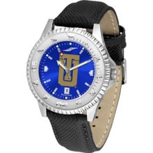 Tulsa Golden Hurricane Mens Leather Anochrome Watch