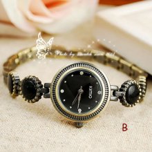 Turquoise Looking Bracelet Strap Women's Vintage Style Quartz Watch K486 R