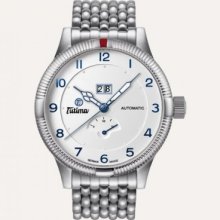 Tutima, Grand Classic Big Date, Reserve, steel, white/blue, 627-02