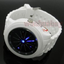 Tvg Box Waterproof Led Flash Watch Silicone Band Sport Digital Mens Womens Gift