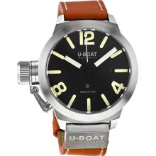 U-Boat Classico AS Black Dial Automatic Brown Leather Mens Watch 5564