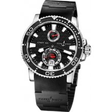 Ulysse Nardin Men's 'Marine Diver' Black Dial Power Reserve Watch ...