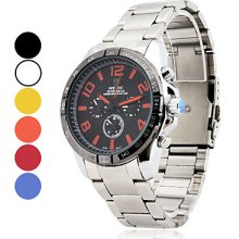 Unisex Alloy Analog Quartz Wrist Watch (Assorted Colors)