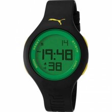 Unisex Black Puma Loop Jam Digital Green Dial Watch PU910801020 ...