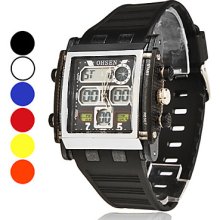 Unisex Plastic Digital Automatic Watch Wrist (Assorted Colors)