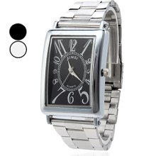 Unisex Roman Number Design Analog Steel Quartz Wrist Watch (Assorted Colors)