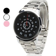 Unisex Steel Analog Quartz Watch Wrist (Assorted Colors)