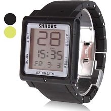 Unisex Touch Screen Plastic Automatic Digital Wrist Watch (Assorted Colors)