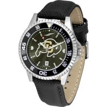 University of Colorado Buffaloes Men's Leather Wristwatch