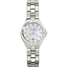 University of Louisville Ladies Stainless Pro II Pearl Dial Watch