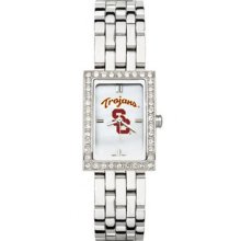 USC Trojans Ladies Allure Watch Stainless Bracelet LogoArt