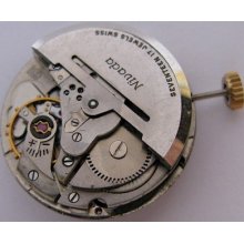Used As 1382 Up Down Ind. Nivada Watch Movement 17 Jewels