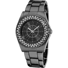 Vernier Women's Fashion Crystal Stone Bezel Bracelet Quartz Watch