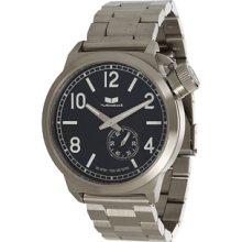 Vestal Canteen Metal Watch Brushed Silver/Silver/Navy, One Size