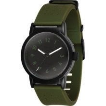 Vestal Mens Alpu005 Alpha Bravo Rubber Army Green Polyurethane Watch Wristwatch